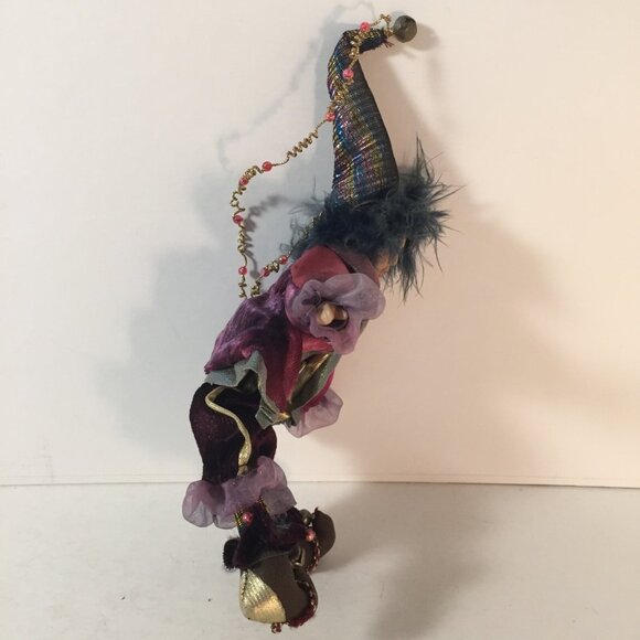 House of Lloyd Tree Fairy Elf Vintage Christmas Decor 1980's w Bells Blue HTF - Picture 8 of 8